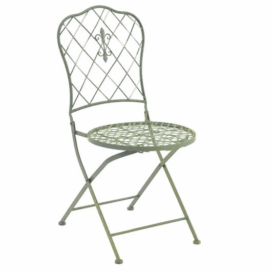 Krzesło metalowe składane zielone, 90 cm