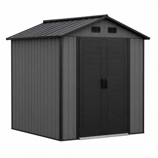 Szopa ogrodowa z polipropylenu 240x160x200 cm antracyt